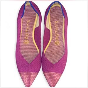 Rothy's The Point Flats In The Rare and Retired Color Mulberry Size 8